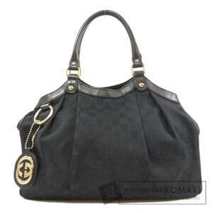 Gucci Sukey handbag monogrammed GG canvas Black
